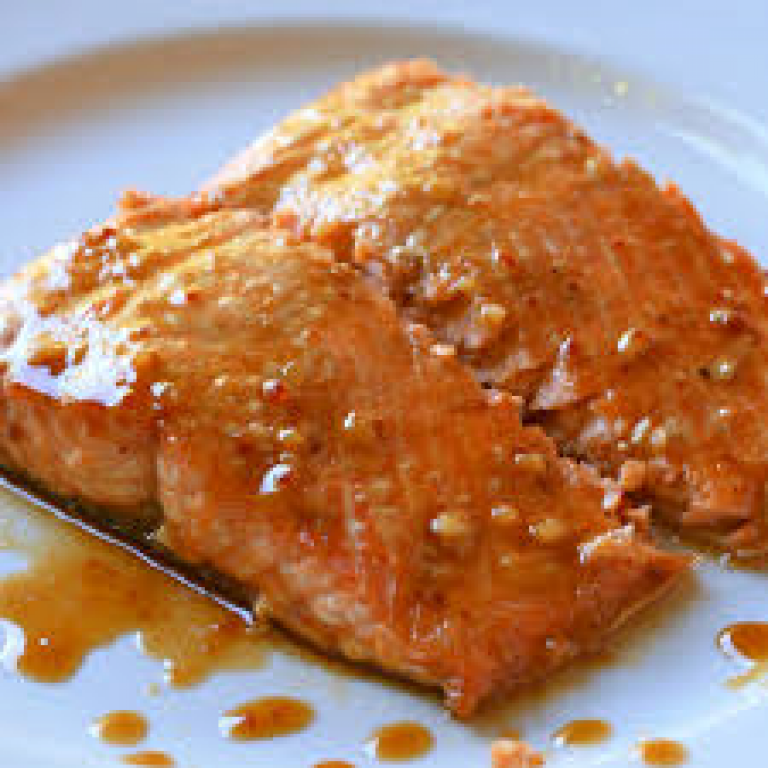 Bourbon-Glazed Salmon