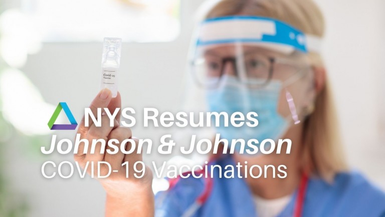 NYS Resumes Johnson & Johnson/ Janssen COVID-19 Vaccinations