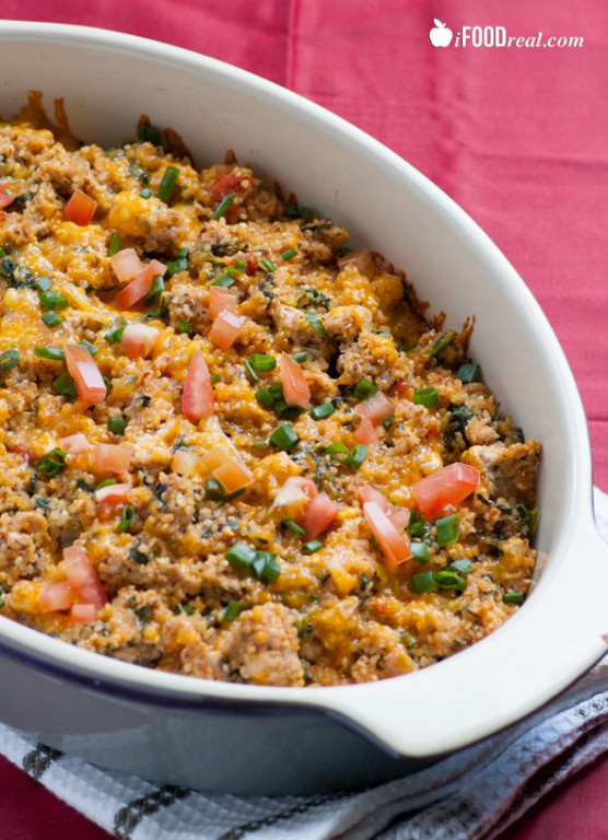 Leftover Thanksgiving Turkey Quinoa Casserole