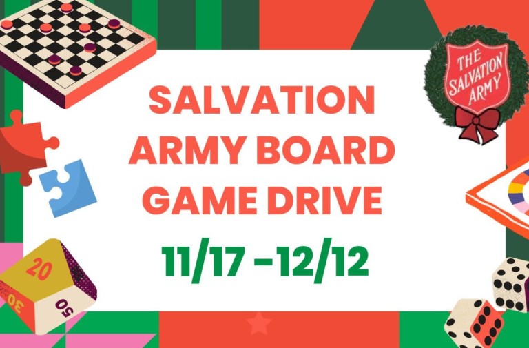 Salvation Army Board Game Toy Drive at Inspired Health Group