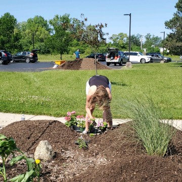 Inspired Health Group Wellness and Healing Garden Clean up